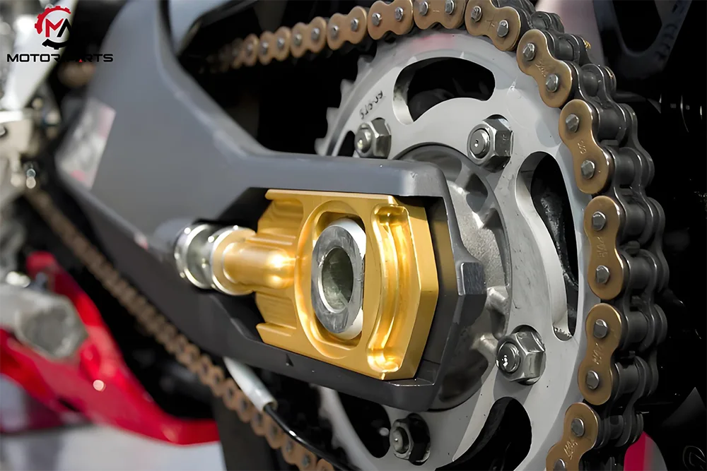 motorcycle chain and sprocket