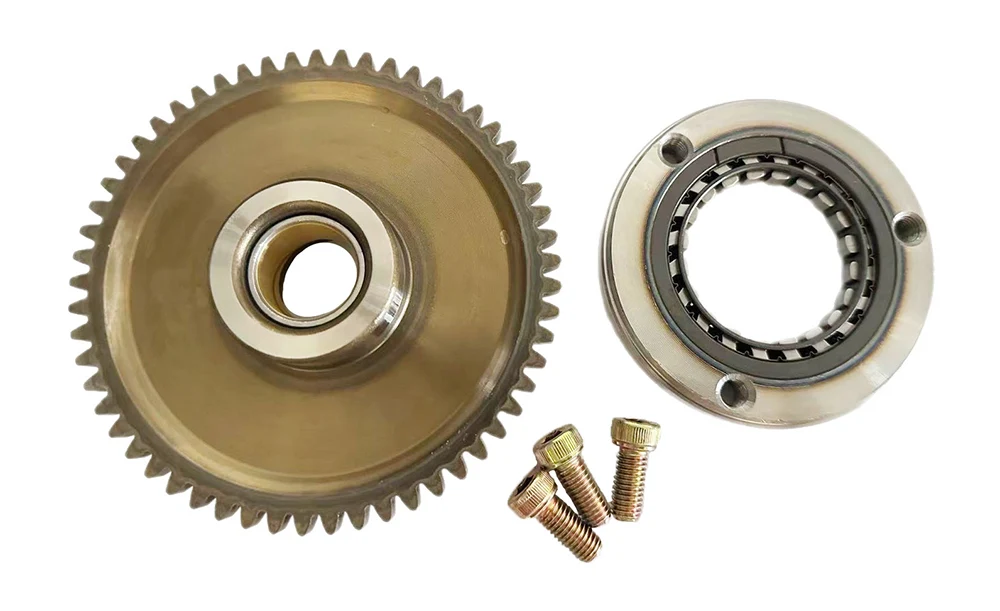 CG200 Motorcycle Overrunning Clutch Assembly 20-Bead Starter Plate